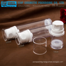 ZB-B series 50ml 120ml 180ml high clear big as airless cosmetic bottles